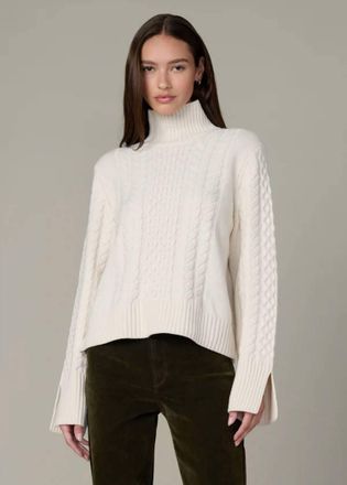Joe's Ella Funnel Neck Sweater In Ecru