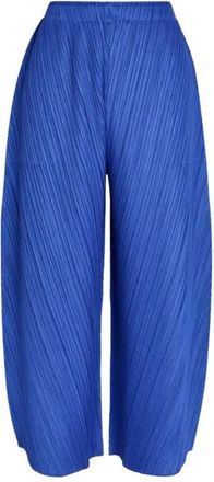 Issey Miyake Coast Trouser - Dames - Wijde Broeken - Blauw - L - Broeken