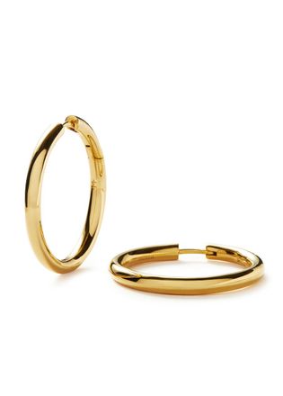 Missoma Tunnel Large 18kt Gold-plated Hoop Earrings - One Size