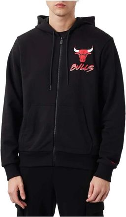 New Era NBA Chicago Bulls Script Logo FZ Hoodie - Heren - Vesten met rits - Zwart - XL - Hoodies & sweatvesten