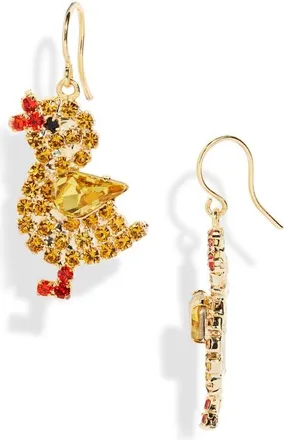 Cristabelle Easter Chick Drop Earrings in Gold With Multi Colored Stones at Nordstrom