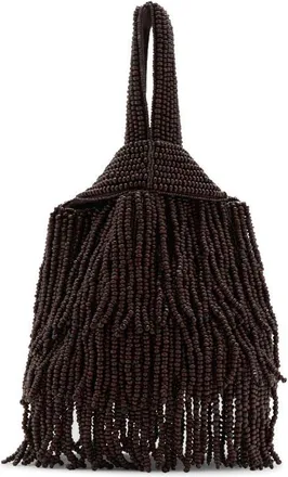 Mango Beaded Handbag in Brown at Nordstrom