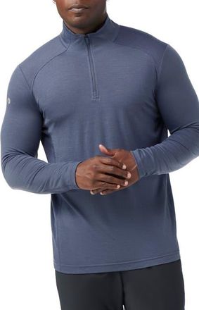 Smartwool Active Mesh Performance Quarter Zip Pullover in Nightfall Blue at Nordstrom, Size Xx-Large