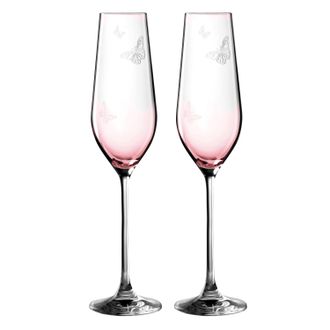Royal Albert Miranda Kerr Friendship Flute 7.8floz Pink, Set of 2