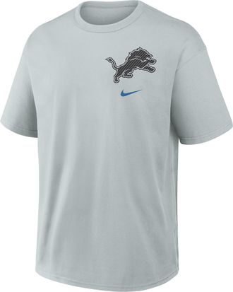 Nike Detroit Lions Rivalries Collection Max90 Nike Mens NFL T-Shirt in Grey | 04T607R9J-2JW