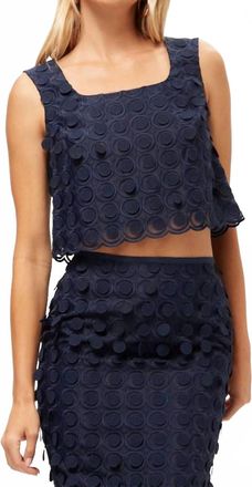 Trina Turk Serve Sleeveless Top In Ink