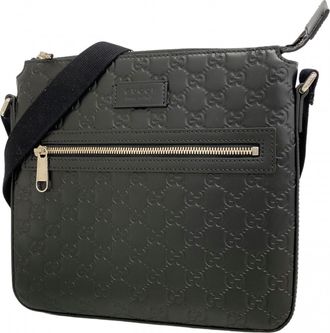 Gucci Black Leather Shoulder Bag (Pre-Owned)