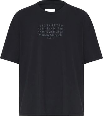 Maison Margiela T-shirt con logo - Blu