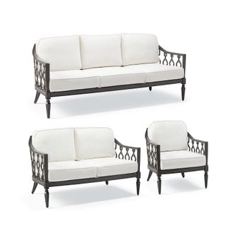 Frontgate Avery Tailored Furniture Covers - Seating, Loveseat, Sand - Frontgate