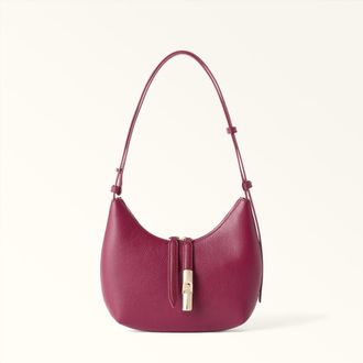 Furla Goccia Borsa A Spalla S Rododendro Rosa Pelle Di Vitello Notte + Pelle Di Vitello Sidney Donna