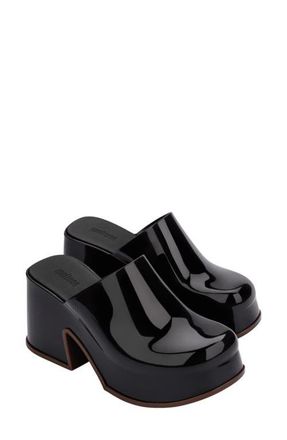 Melissa Mia Platform Mule in Black/Brown at Nordstrom, Size 9 M