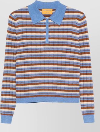Guest In Residence silk track polo sweatshirt
