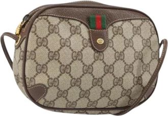 Gucci Pre-owned Cross Body Bags, female, Beige, Size: ONE SIZE Pre-owned Plastic Cross Body Bag