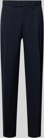 Christian Berg Slim Fit Anzughose mit B&uuml;gelfalten in Blau, Gr&ouml;&szlig;e 25