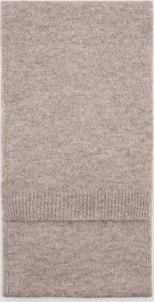 Mango Sciarpa maglia tinta unita marrone medio - Donna - Taglia unica - MANGO
