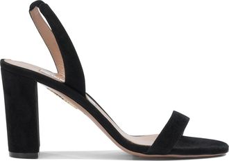 Aquazzura So Nude Block 85mm sandalen met hak