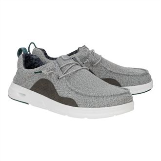 Hey Dude Mens Wally Hey2O Mesh Lace Shoe In Monument Grey/dawn Blue