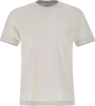 Eleventy Grey Melange Giza Cotton T-Shirt