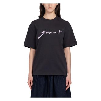 Ganni Mujer, Camisetas, Gris, Talla: S