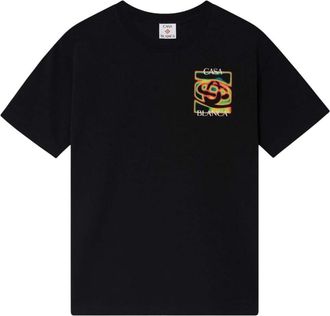 Casablanca Black Crew Neck T-Shirt