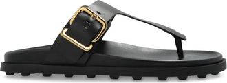 Tod's Sandali slides in pelle - Nero