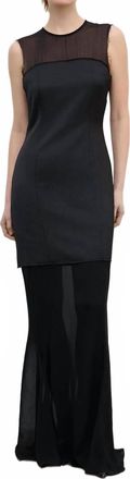 House of Dagmar Two Layer Maxi Dress In Black