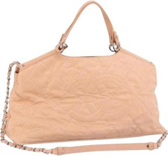 Chanel Pre-owned Handbags, female, Pink, Size: ONE SIZE Pre-owned Vintage Leather Handbag