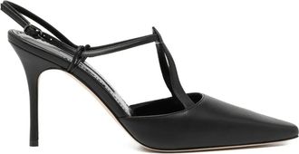 Manolo Blahnik 90 mm Minia pumps - Zwart