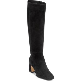 Cole Haan Georgette Tall Boot in Black Lux Suede at Nordstrom Rack, Size 5.5