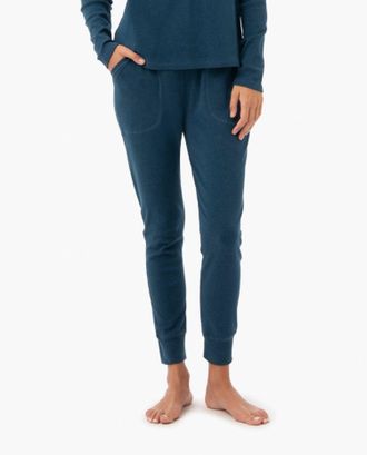 Under The Canopy Organic Tapered Jogger In Teal