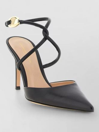 Gianvito Rossi jungle mamba pumps ankle strap detail