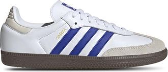 adidas Mens Originals Samba - Shoes White/Lucid Blue Size 10.0