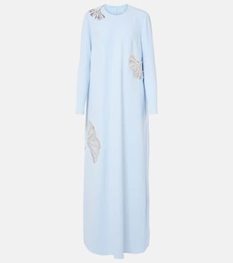 SAFiYAA Naima embellished crêpe gown