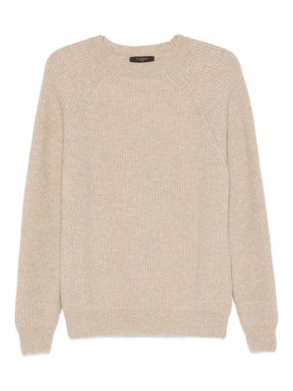 Zanone crew-neck sweater - men - Virgin Wool - 54 - Neutrals