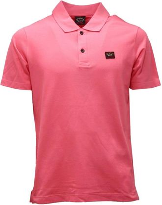 Paul & Shark C0P1000 Polo Shirt - Heren - Polos - Roze - S - Katoen - Tops