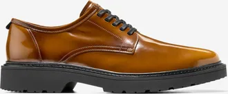 Cole Haan Mens Broome Grand Lug Sole Plain Toe Oxford Shoes - Brown Size 10.5