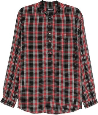 Undercover check-pattern shirt - Red