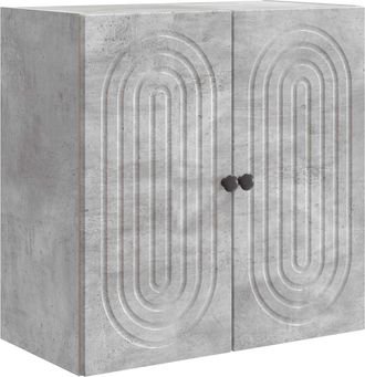 vidaXL Armario De Pared Gris Hormig&oacute;n 59 X 31 X 60 Cm Vidaxl