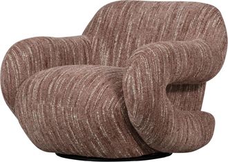 De Eekhoorn Design Loungesessel Folko, Chenille Altrosa melange