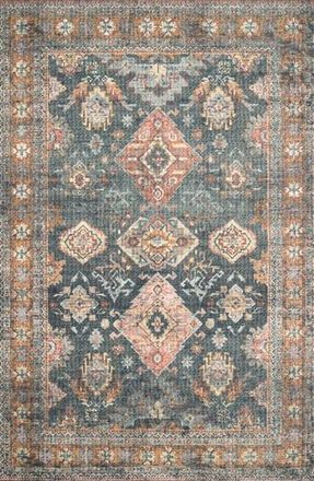 Loloi Rugs II Skye Collection Rug - Sea/Rust - 7-6 x 9-6 in Sea /Rust at Nordstrom Rack