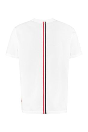 Thom Browne Mens T-Shirt White Cotton T-Shirts And Polos
