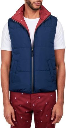ConStruct Reversible Puffer Vest in Navy at Nordstrom, Size Xx-Large