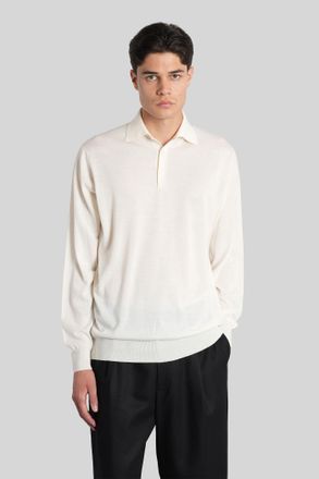 Lardini Polo In Beige Wool