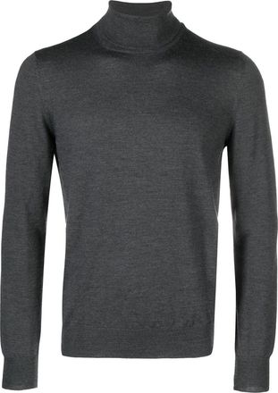 Tagliatore roll-neck virgin wool jumper - men - Virgin Wool - 54 - Grey