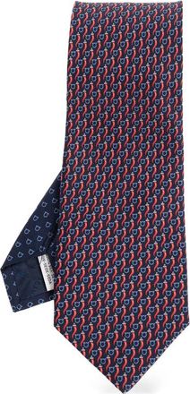 Ferragamo Gancini Chilli-print Tie