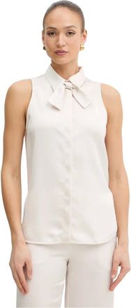 Simona Corsellini Mujer, Camisetas, Beige, Talla: XS