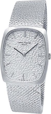 Patek Philippe Pre-owned Patek Philippe Ellipse Hand Wind Silver Dial Mens Watch 3567/1