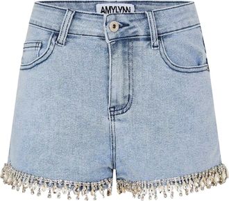 Amy Lynn AmyLynn Dames/Dames Denim Jean Shorts (Blauw)