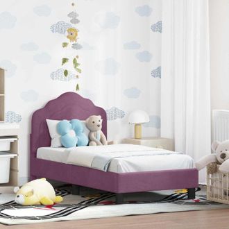 vidaXL vidaXL Struttura letto per bambini con testata Viola 70 x 140 cm