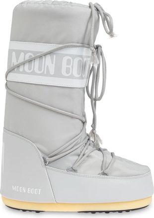 Moon Boot Icon Nylon Snowboots - Dames - Winterlaarzen - Grijs - 42 EU - Nylon - Schoenen